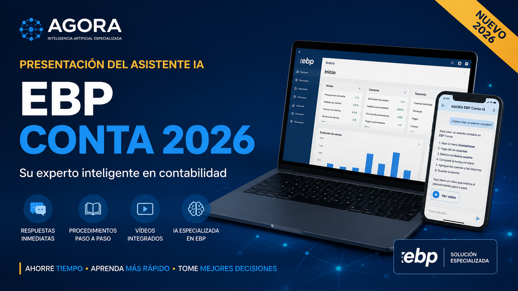 Presentación del asistente IA AGORA EBP Conta 2026